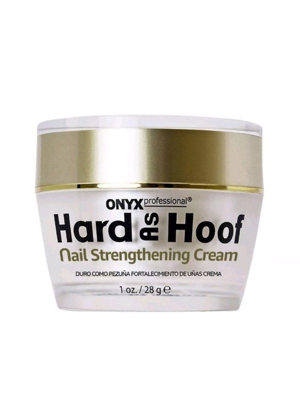Onyx Hard as Hoof Nail Strengthening Cream - Gold, White